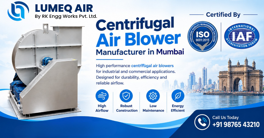 Centrifugal Air Blower Manufacturer in Mumbai