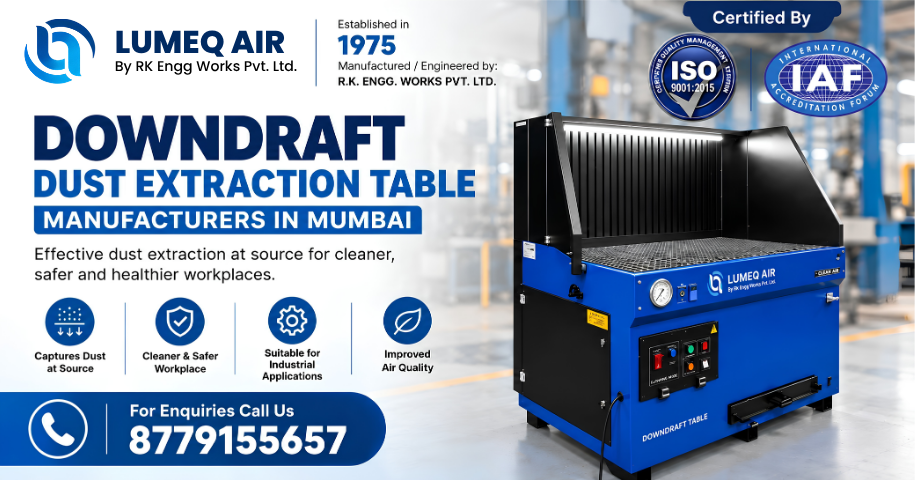 Downdraft Dust Extraction Table Manufacturers in Mumbai