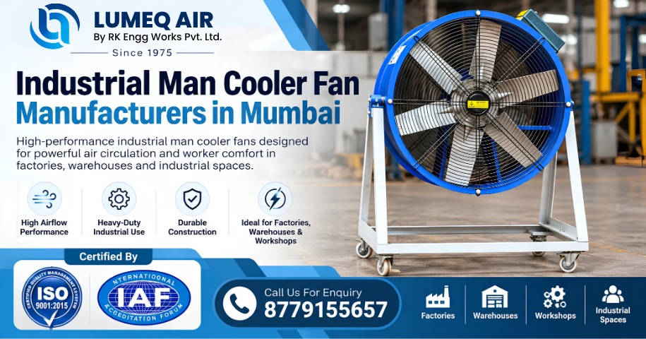 Industrial Man Cooler Fan Manufacturers in Mumbai